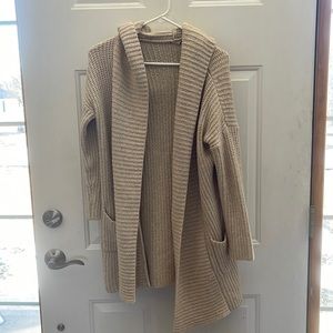 Cardigan with hood